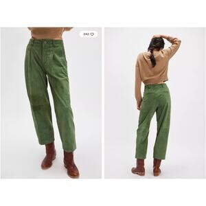 Free People Dakota Suede Pants | Olivine | Size 8